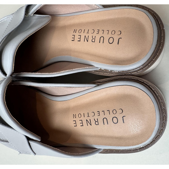 Journee Collection Shoes Womens Size 8.5 Miycah Loafer Slip On Platform Comfort - Picture 7 of 13
